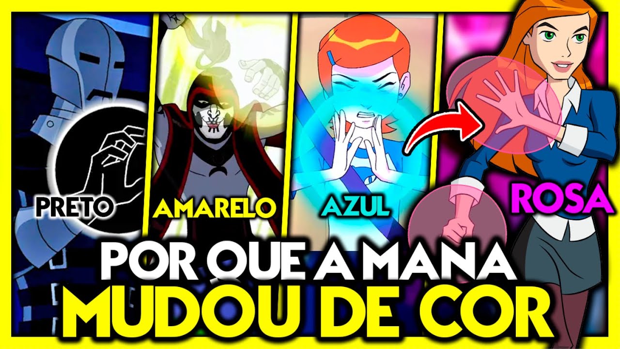 POR QUE A MANA DA GWEN MUDOU DE COR EM BEN 10!???