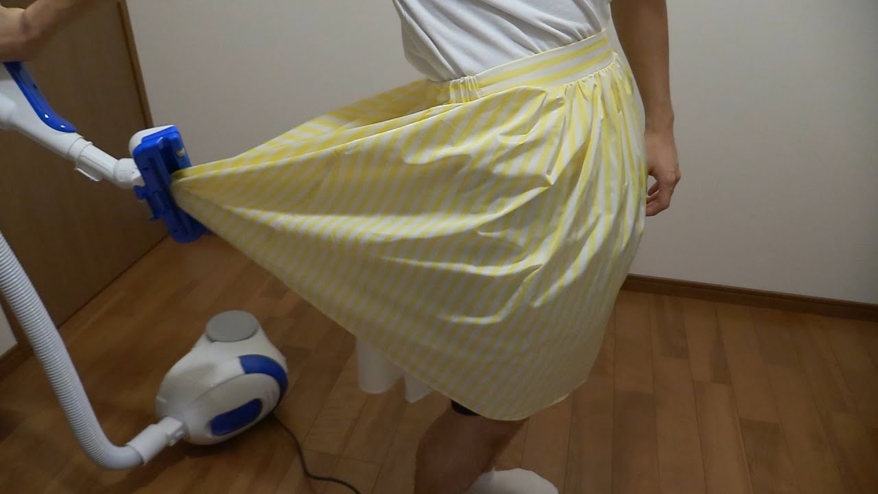 【掃除機】【ASMR】着ているスカートを掃除機で吸ってみた #21 【vacuum skirt】