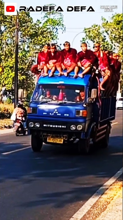 truk Mitsubishi muat personil gendang belek#lombok#shorts_video