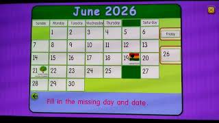 Starfall Calendar June 26 2026
