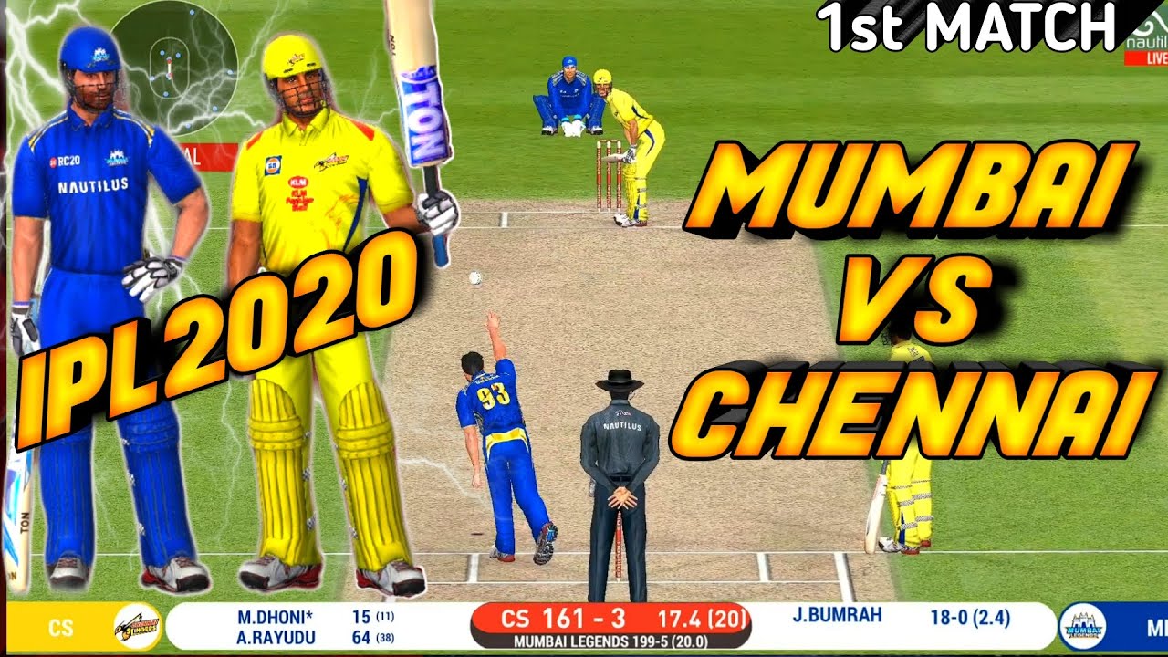 IPL 2020-MUMBAI INDIANS VS CHENNAI SUPER KINGS 1ST MATCH HIGHLIGHTS IN Real Cricket™ 20 | MI VS CSK