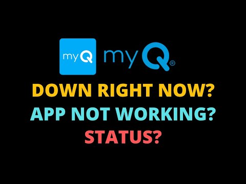 myQ Outage - myQ There was an Error Connecting to the Server - Is myQ Down - myQ App Not Connecting