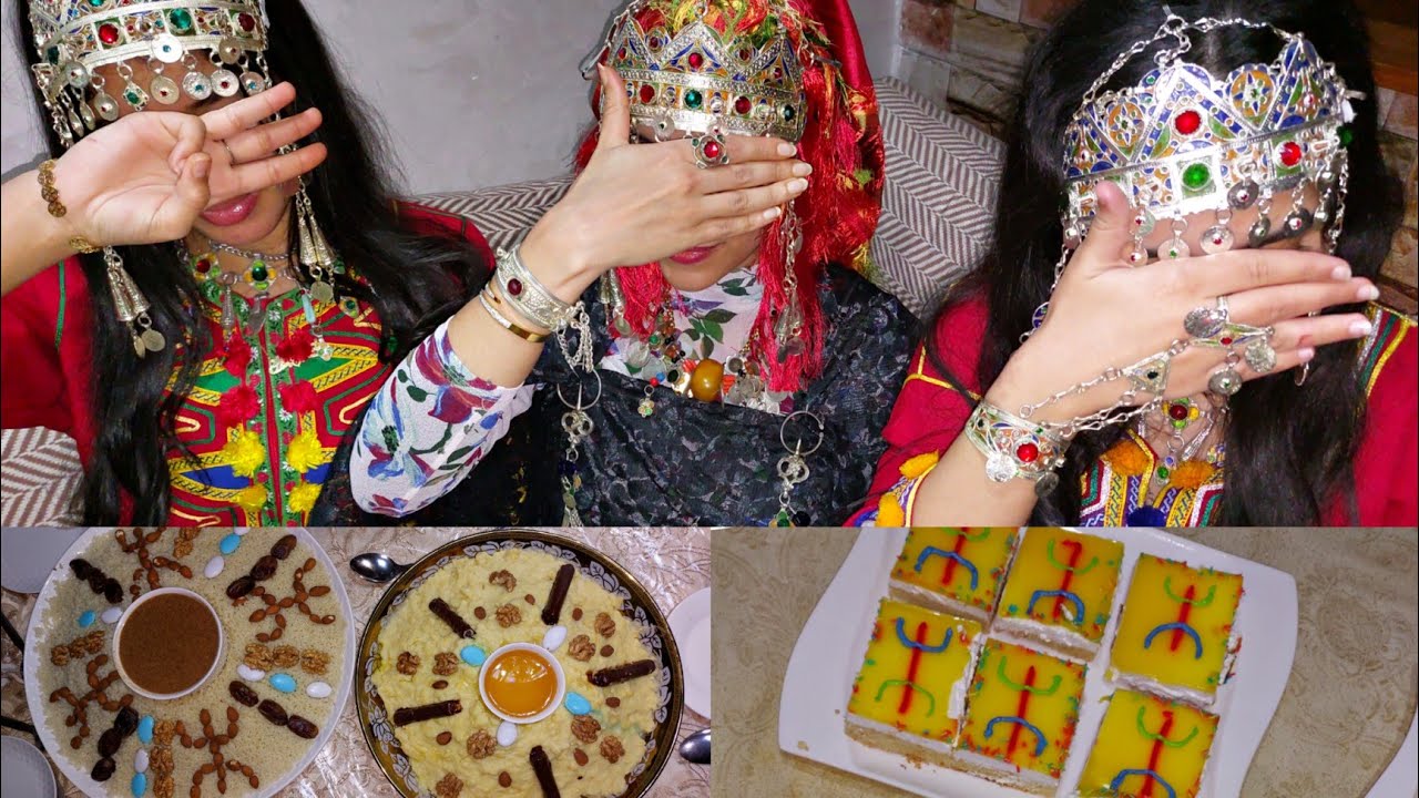 أجيو تشوفو كيفاش دوزنا رأس السنة الأمازيغية شاركنا معاكم طبق بركوكس و اللباس ديالنا ♓️