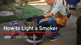 How To Light A Smoker | Weber Smokey Mountain Cooker | Tuffy Stone