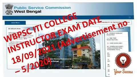 WBPSC ITI college instructor, wbpsc workshop instructor update