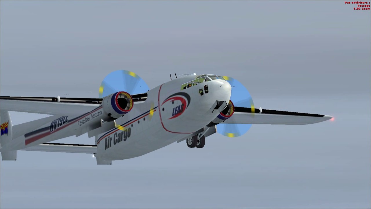 FSX Full flight from Edinburgh to Glasgow with Fairchild C119 Leas