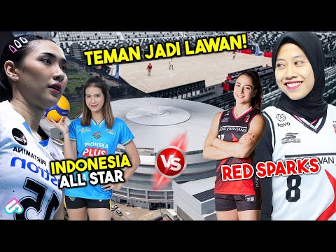 YOLLA YULIANA SIAP ADU PUKUL DENGAN MEGATRON! Arena Lokasi Pertandingan Voli Red Sparks VS Indonesia