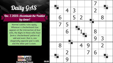 Daily Sudoku - 7 December 2025