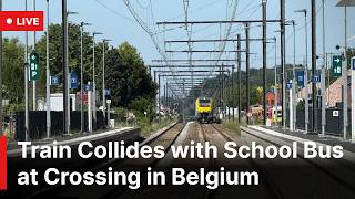 🔴LIVE: Emergency Crews Respond After Train Hits School Bus at Belgium Crossing | AC1W