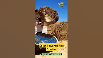 Solar Powered Fire Starter | Concentrated Sunlight Experiment
