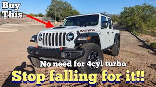 Jeep Gladiator Mojave gets GREAT gas mileage. Yes I said it. Don't believe the hype!
