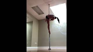 Cupid Thread thru to Inside Leg Hang Combo on Spin