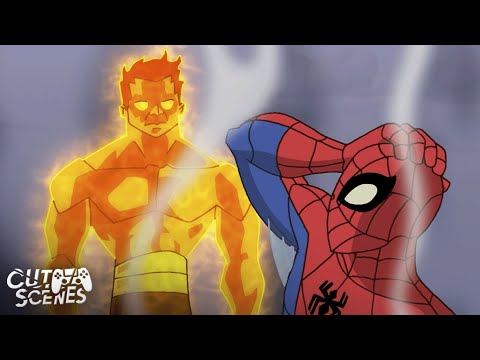 Molten Man Loses Control: Fiery Chaos | The Spectacular Spider-Man