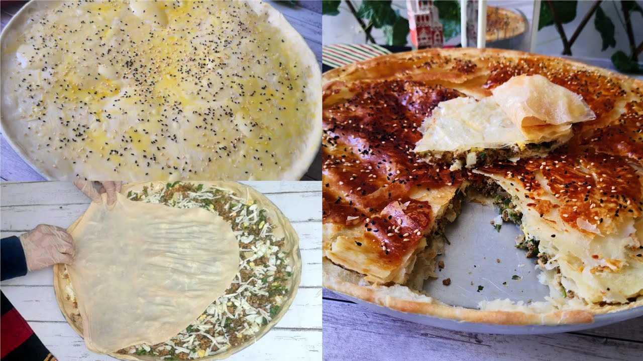 البريك اليمني علي الاصول بنت الصحن بحشوة اللحم المفروم سحور مشبع في دقايق