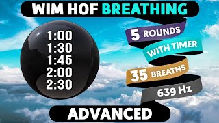 Advanced Wim Hof Guided Breathing | 5 Rounds - 35 Breaths | 639hz #SatoriFlow #WimHofBreathing