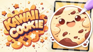 Super Simple KAWAII COOKIE Drawing 🍪 Learn to Draw in Procreate 🎨 Easy Beginner Tutorial screenshot 5