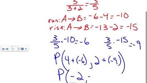 Subdividing a Segment into a Given Ratio