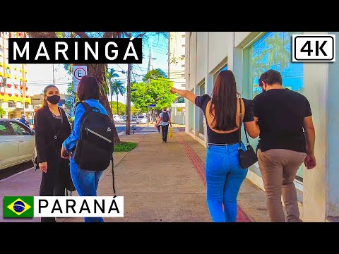 Walking in Maringá ?? Paraná, Brazil |【4K】2021