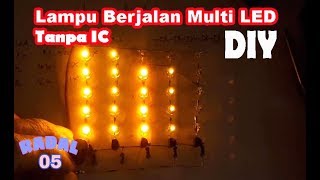 Lampu Berjalan HPL 1W - 100W  Running Led HPL Kreatif DIY