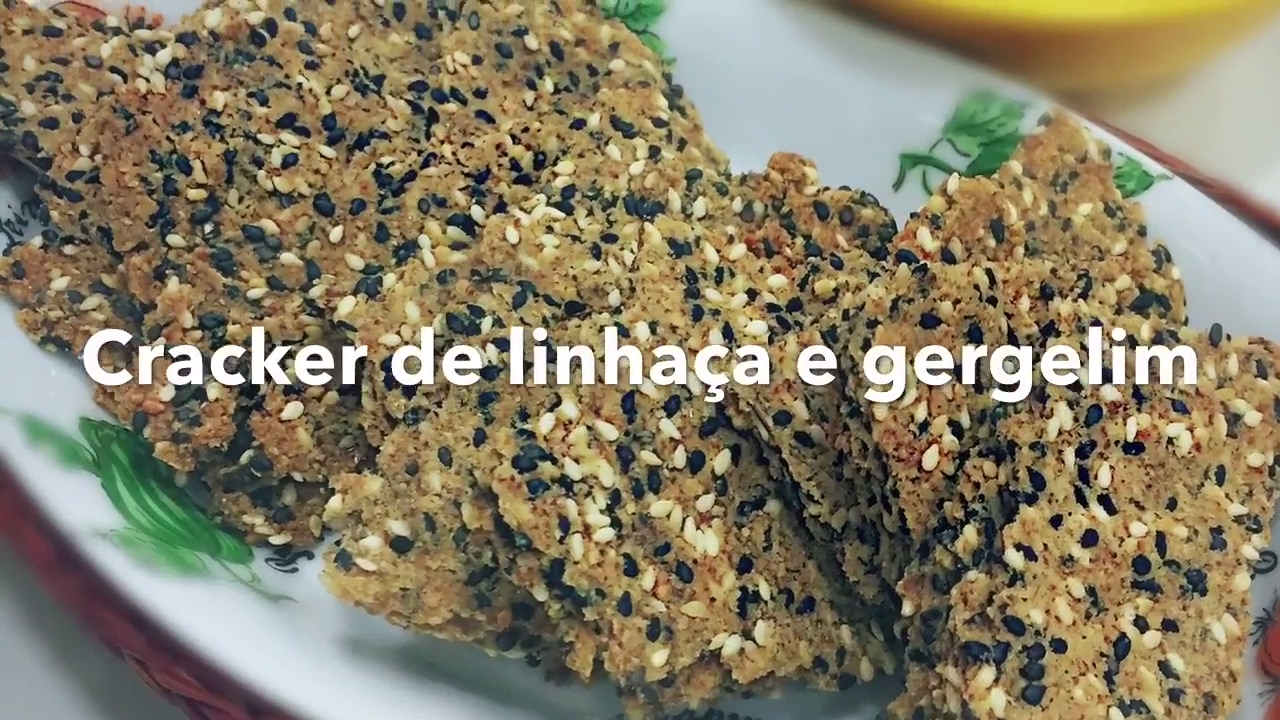 CRACKER DE GERGELIM  Low Carb