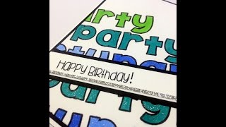 Simple Birthday card with The Alley Way Stamps
