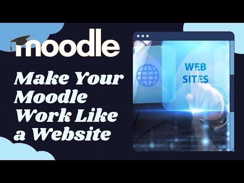 Moodle: Make Your Page Function Like A Website #moodle