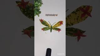 Leaf Butterfly 🦋| Easy Nature Craft ideas| #shorts #diy
