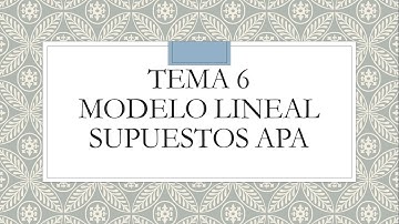 Tema 6, Regresiones. Modelo Directo. Supuestos. spss