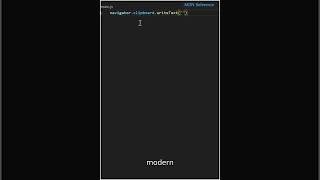 Copy Text to Clipboard in One Line #javascript #webdev #codingtips
