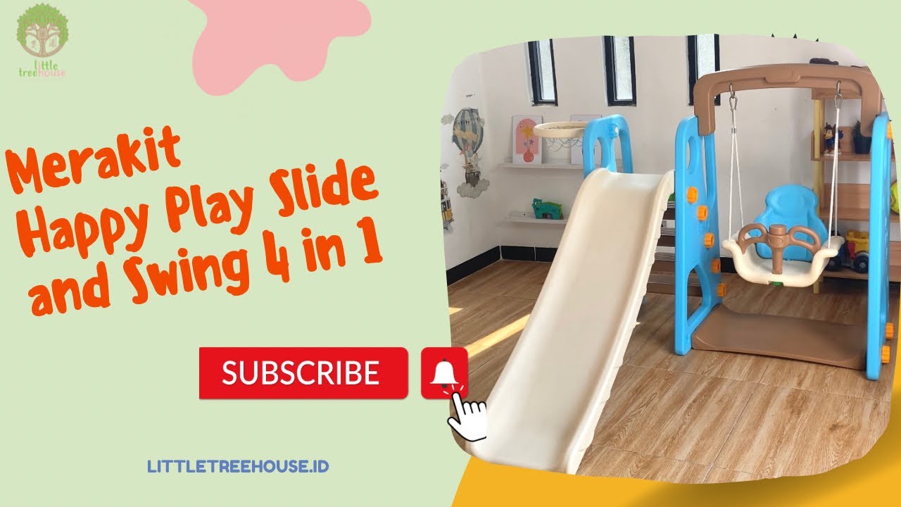Tutorial Cara Merakit Perosotan  Happy Play Slide and Swing 4 in 1‼️