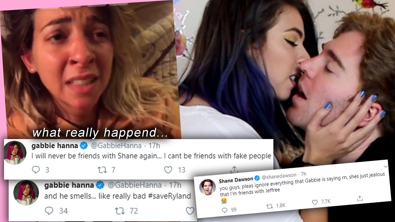 oh, gabbie hanna isn't friends with shane anymore *deleted videos incl...
