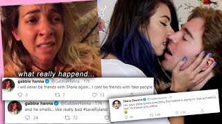 oh, gabbie hanna isn't friends with shane anymore *deleted videos included*