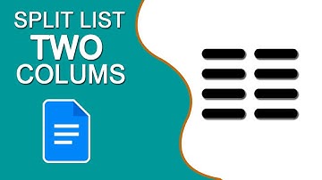 How to Split a List Into Two Columns  with Google Docs