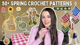 50+ FREE crochet patterns for spring! 🌸💐☀️