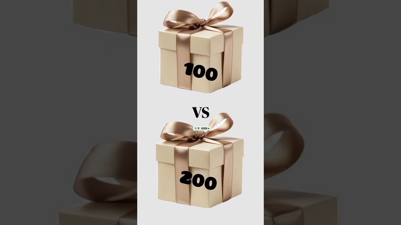 Choose Your Gift Box 100vs200 🎁 See Your Surprise Gift 😊 #chooseyourgift #giftbox  #giftchallenge