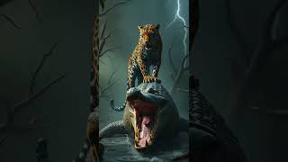 Crocodile vs Monitor Lizard &amp; Gorilla vs Leopard | Ultimate AI Wildlife Battles!