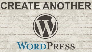 Create another blog on Wordpress