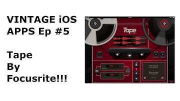 Vintage iOS Apps Episode Five : Tape by Focusrite! Tutorial and  Demo using PO-12 Rhythm and iPad!