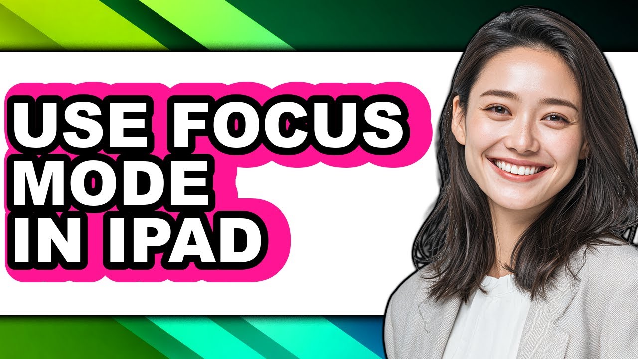 How to Use Focus Mode in Ipad - Step by Step - YouTube