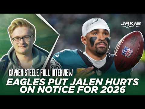 Cayden Steele REACTS To Jalen Hurts And Eagles OTA Changes