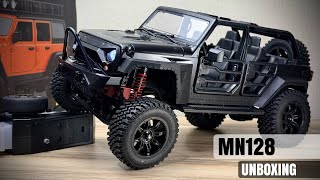 Unboxing !! MN128 RC 4WD RTR Scale 1:12