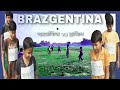 Brazentina     vs     argentina vs brazil football match