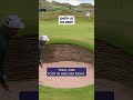 Now THAT is a bunker shot! 🏖️