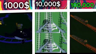 1k 10k 100k roller coasters #funny #roblox #edit #helpmemakethismakesense #gaming #game #money #funn