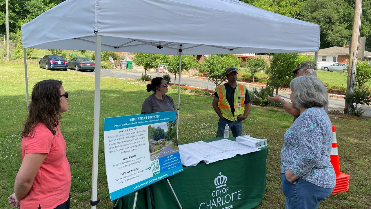 Kemp Street sidewalk on street demo May 14, 2022 YouTube