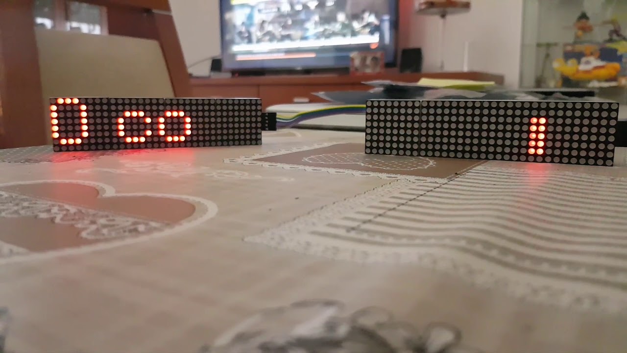 MAX7912  Led Matrix Mqtt Sign with HA .. 0.1
