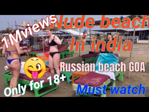 Nude beach in India ||2023||morjim beach ||foreigners beach in Goa ||russian beach #lovelyvlogjsr