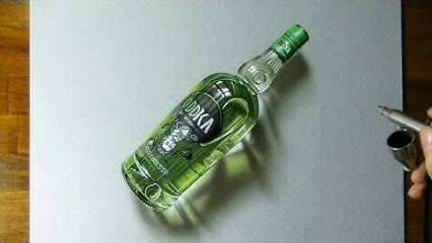 Drawing timelapse: a bottle of Oddka - hyperrealistic art || Arjo ahmed||