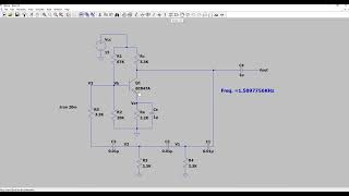 RC Phase Shift Oscillator - LTSPICE