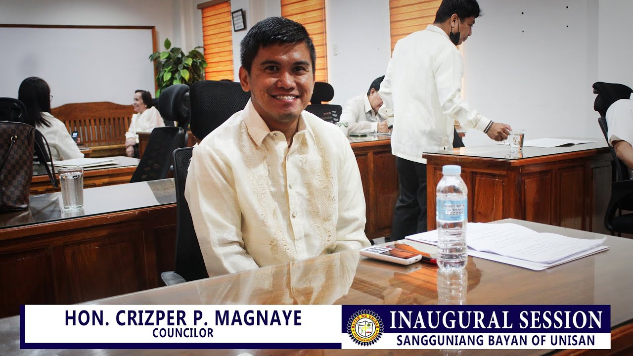 Hon. Crizper M. Magnaye Inaugural Speech | Sagguniang Bayan ng Unisan 2022 - 2025